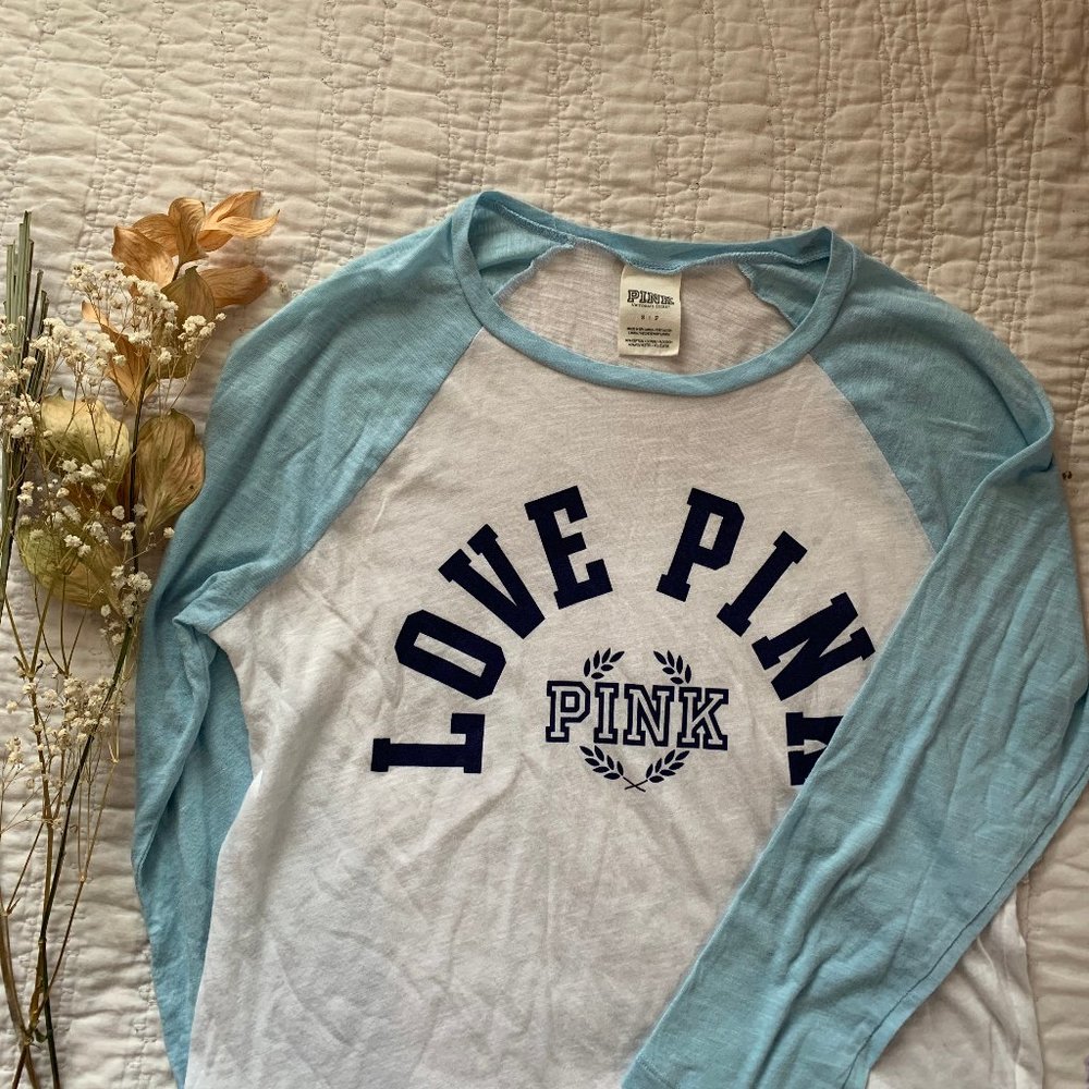 VS Pink baseball tee